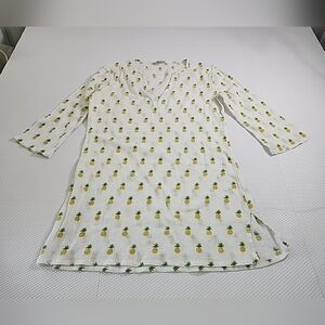 J Crew Pineapple Tunic Beach Coverup Size XS Regular Fit